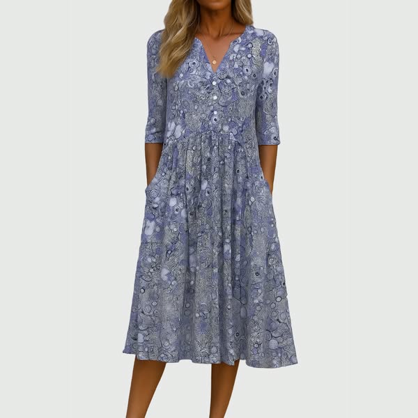 Harlow | Graceful Midi Dress With Pockets
