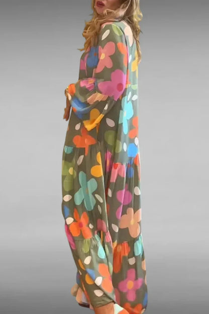 Relaxed Floral Maxi Dress