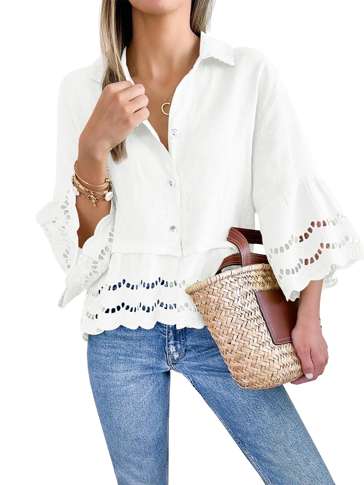 Eleanor™ | Timeless Lace Blouse