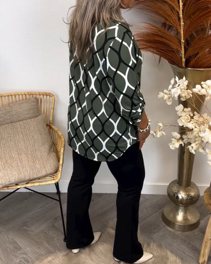 Mariella™ | Modern Graphic Blouse