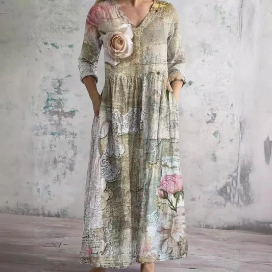 fiona | Flattering Floral Summer Maxi Dress