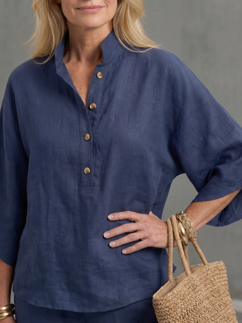 Carolyn | Button Tunic & Pants Set