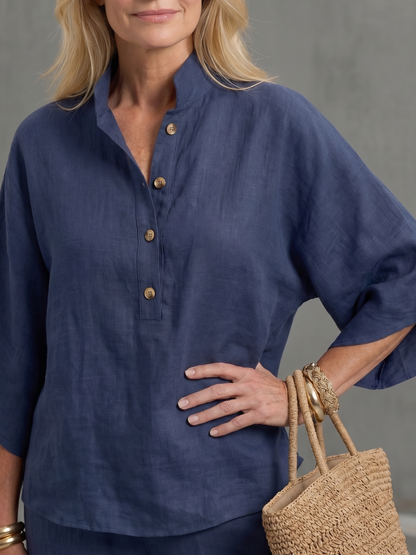 Carolyn | Button Tunic & Pants Set