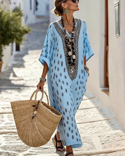 Dotty | The Effortless Resort V-Neck Dress