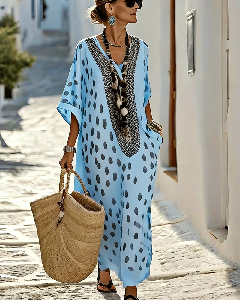 Dotty | The Effortless Resort V-Neck Dress
