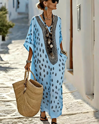 Dotty | The Effortless Resort V-Neck Dress