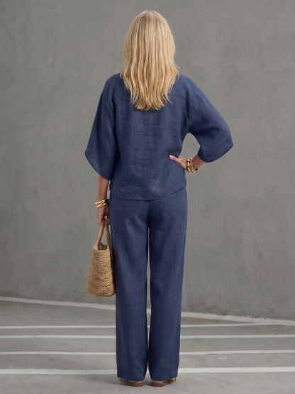 Carolyn | Button Tunic & Pants Set