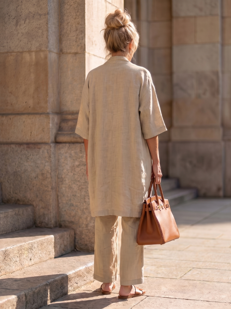 Frances | Relaxed Three-Piece Top & Pants Set
