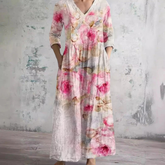Barbara | Flattering Floral Summer Maxi Dress