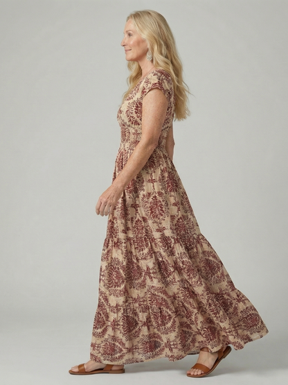 Melior | Printed Flow Maxi Dress