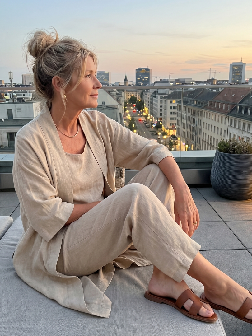 Frances | Relaxed Three-Piece Top & Pants Set