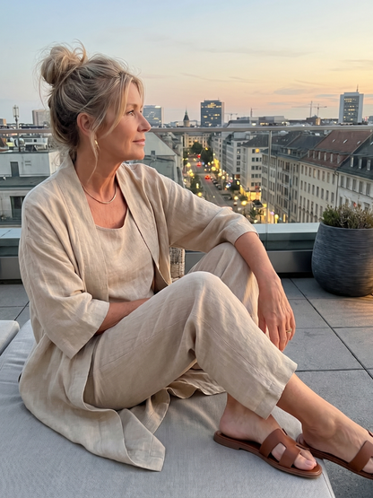Frances | Relaxed Three-Piece Top & Pants Set