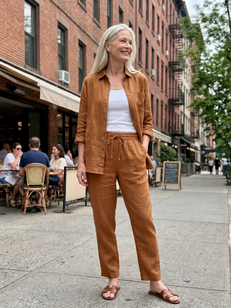 Audrey | Long Sleeve Shirt & Tapered Pants Set