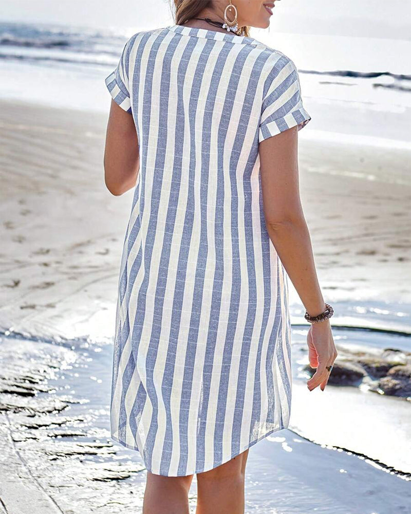 Pamela | Elegant Striped Dress