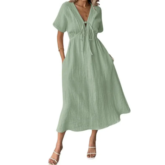 Breanne | Relaxed V-Neck Maxi Dress