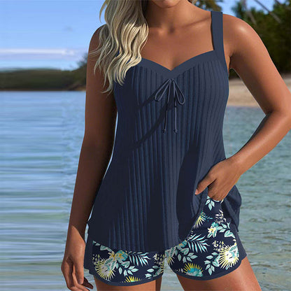 Béatrice | Striped Tankini That Skims