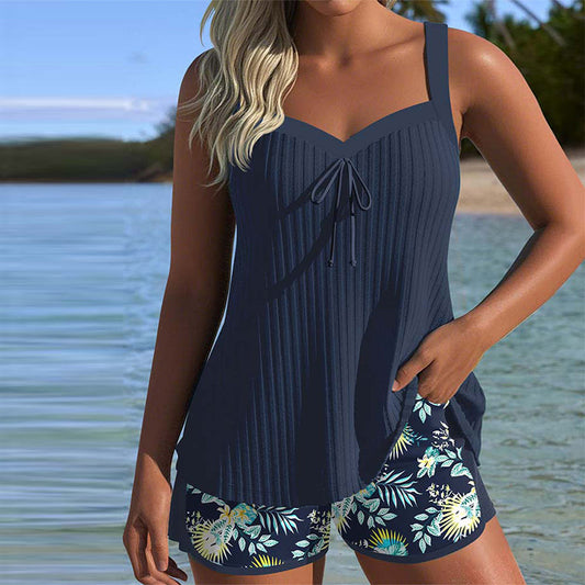 Béatrice | Striped Tankini That Skims