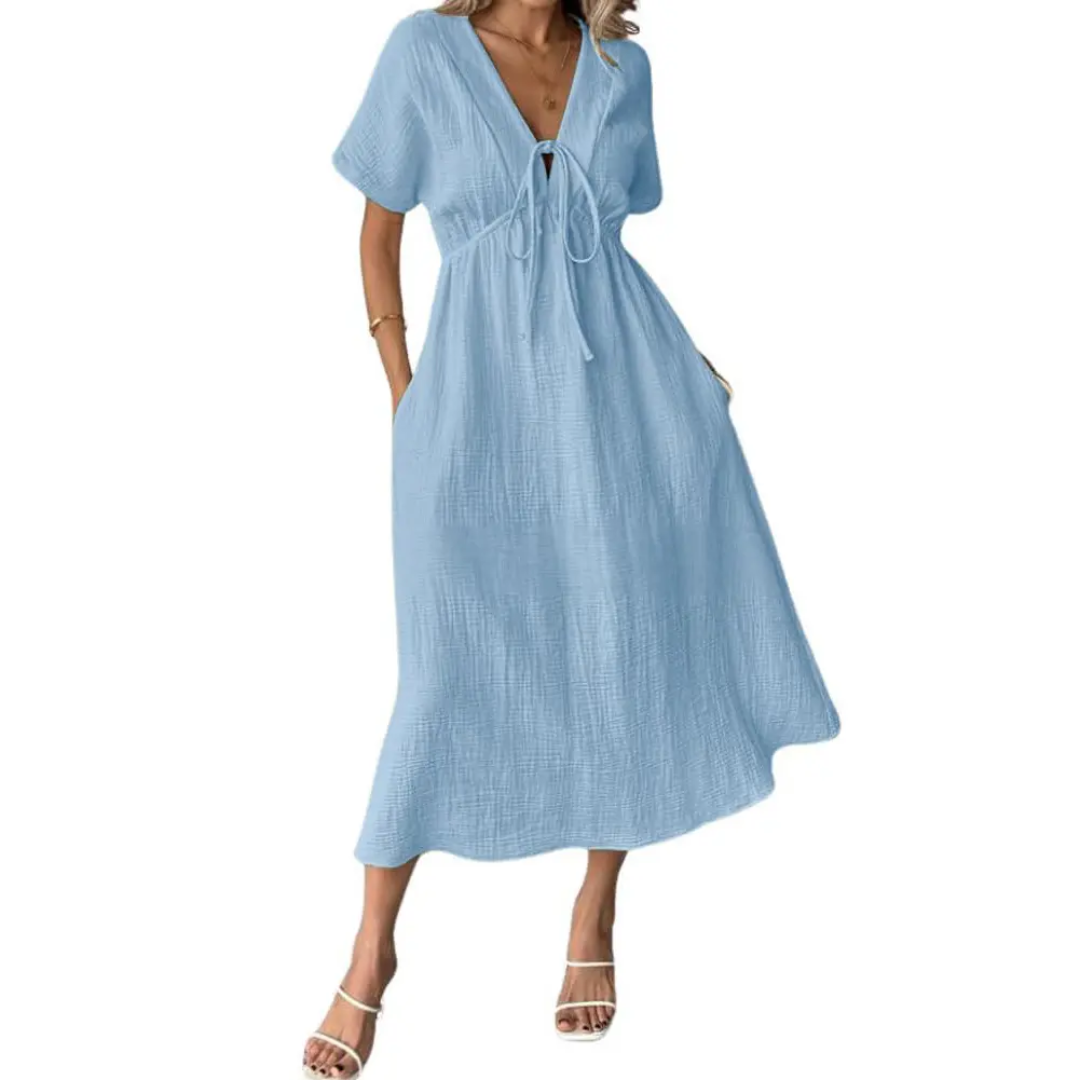 Breanne | Relaxed V-Neck Maxi Dress