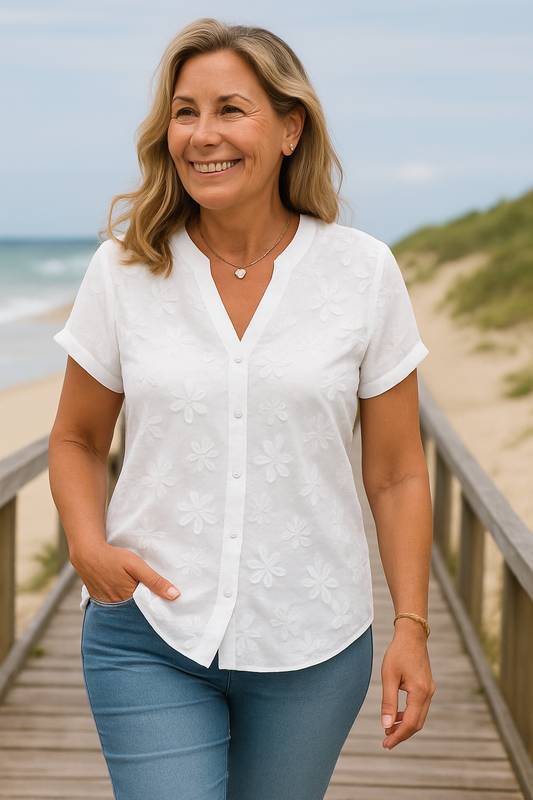 Rena | The Breezy Cotton-Linen Top