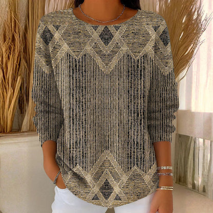 Evéline™ | T-shirt Rayé Vintage