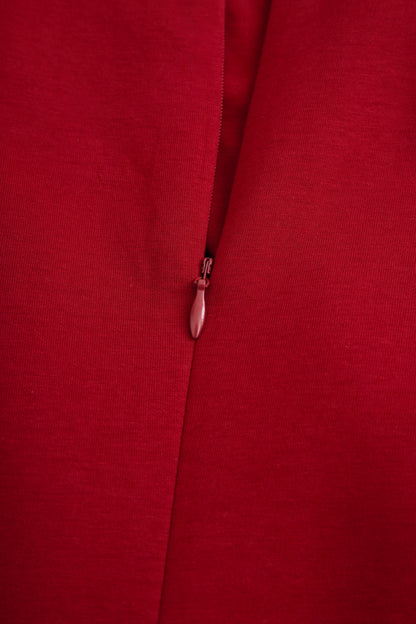 Ruby | Burgundy Sleeveless Midi Dress