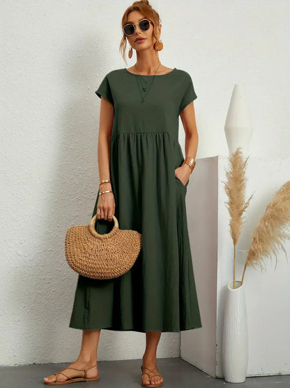 Elodie | Effortlessly Flowing All-Day Midi (Black)