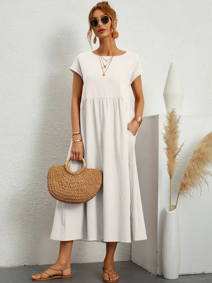Elodie | Effortlessly Flowing All-Day Midi (Black)