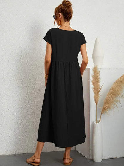 Elodie | Effortlessly Flowing All-Day Midi (Black)