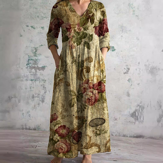 Rachel | Flattering Floral Summer Maxi Dress