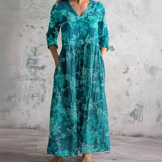 Marie | Flattering Floral Summer Maxi Dress