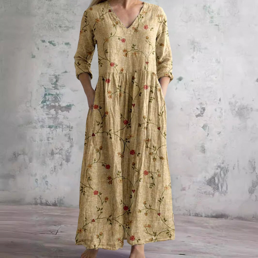 Erica | Flattering Floral Summer Maxi Dress