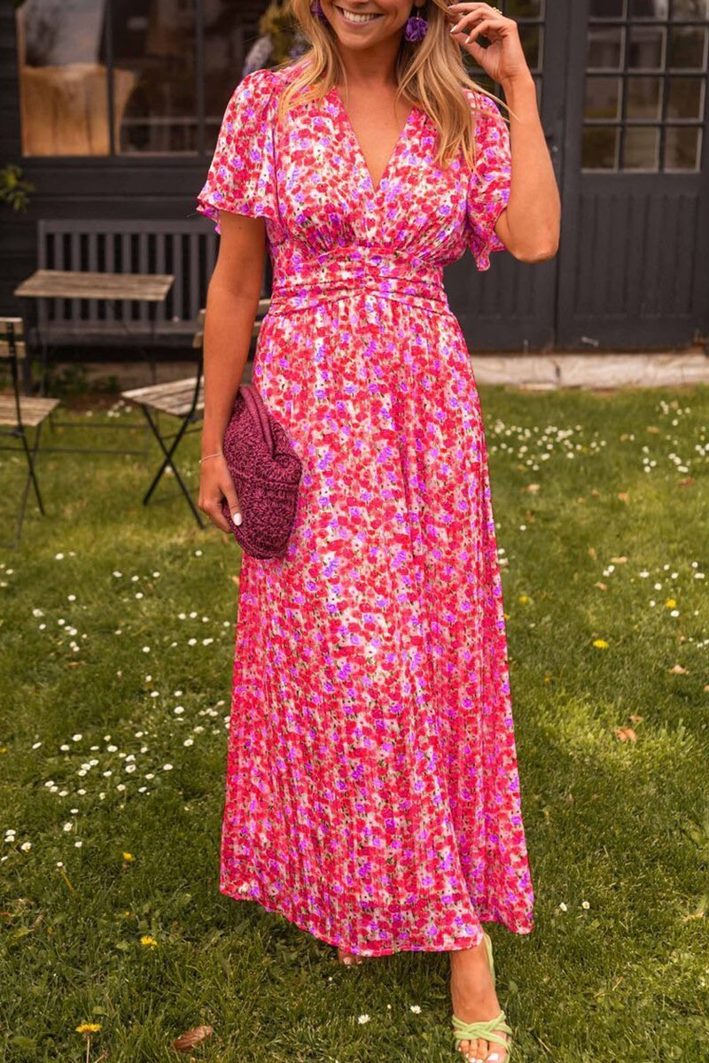 Mia | Flattering Printed Maxi Dress