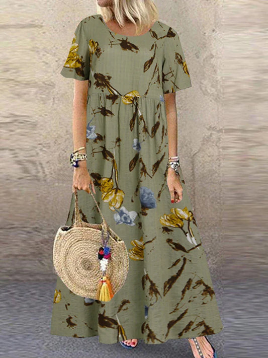 Lyanna – Printed Flowing Maxi Dress