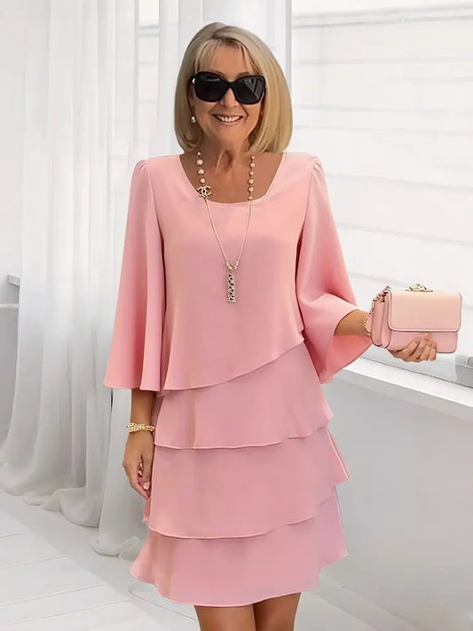 Catherine | Effortlessly Skimming Ruffle Dress