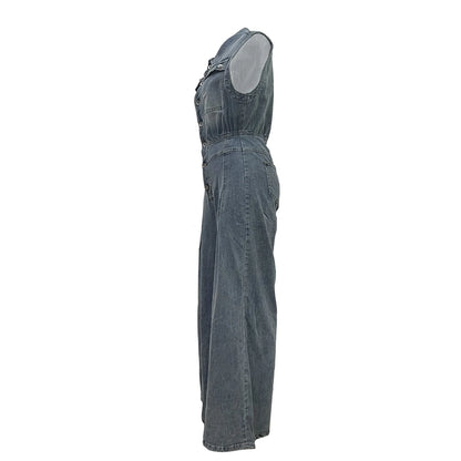 Stella | Cinched Waist Wide Leg Jumpsuit