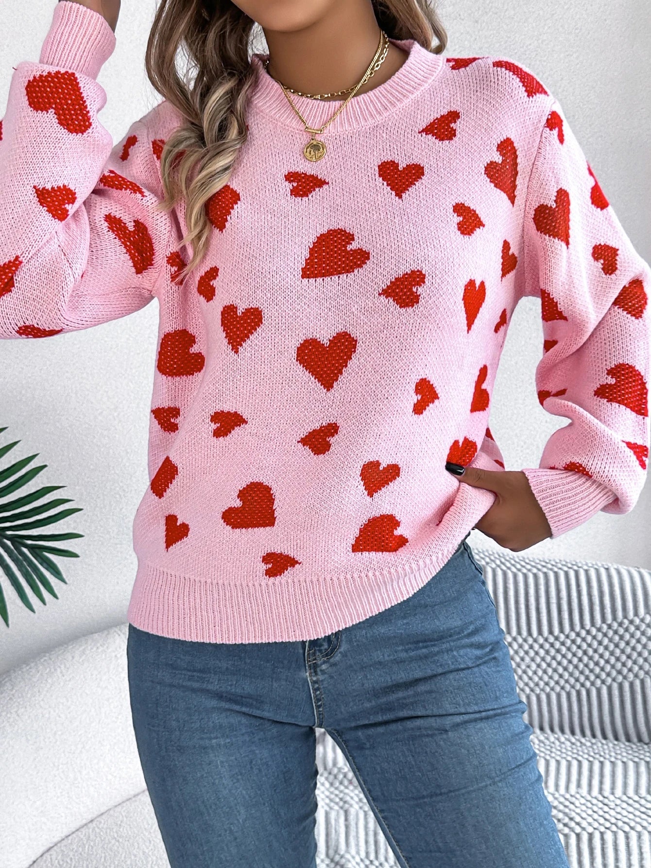 Roseline™ | Pull Cœur Tendre