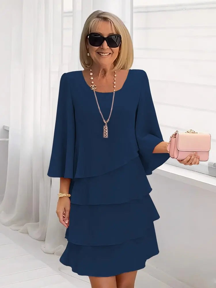 Catherine | Effortlessly Skimming Ruffle Dress