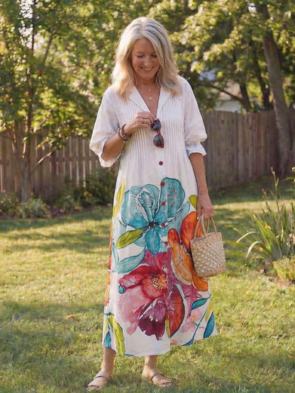 Mirelle | Botanical Flow Maxi Dress