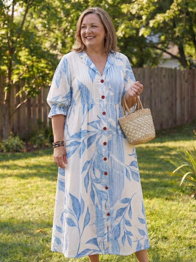 Mirelle | Botanical Flow Maxi Dress