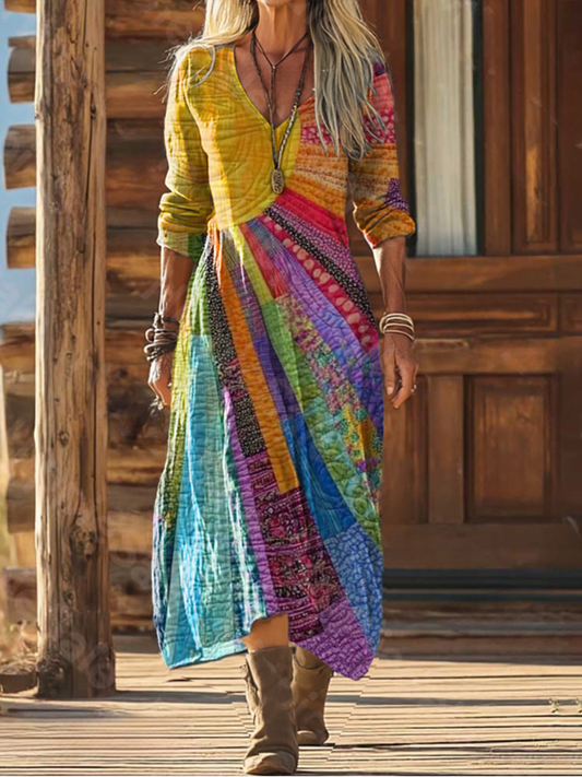 Azura | Printed Bohemian Dress