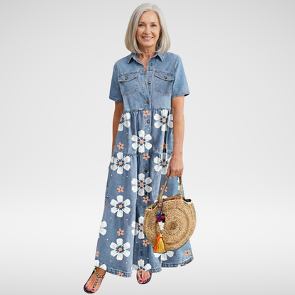 Kirra | Denim Flower Dress
