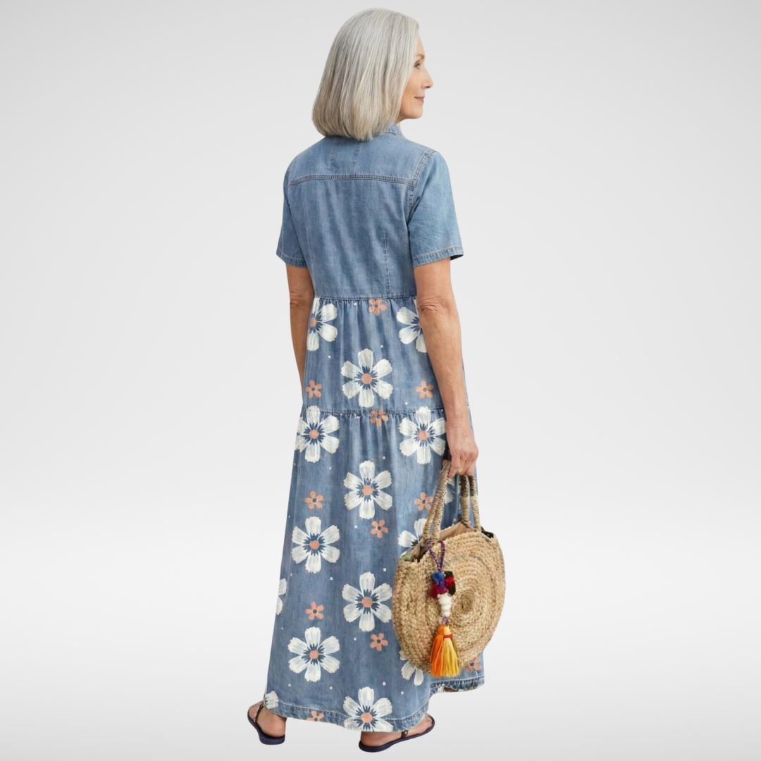 Kirra | Denim Flower Dress