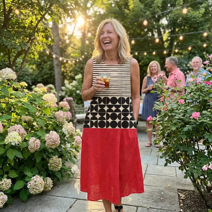 Jane | Colorblock Midi Dress