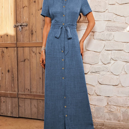 Augusta | Natural Silhouette Long Dress