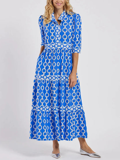 Aliyah | Chain Link Midi Dress