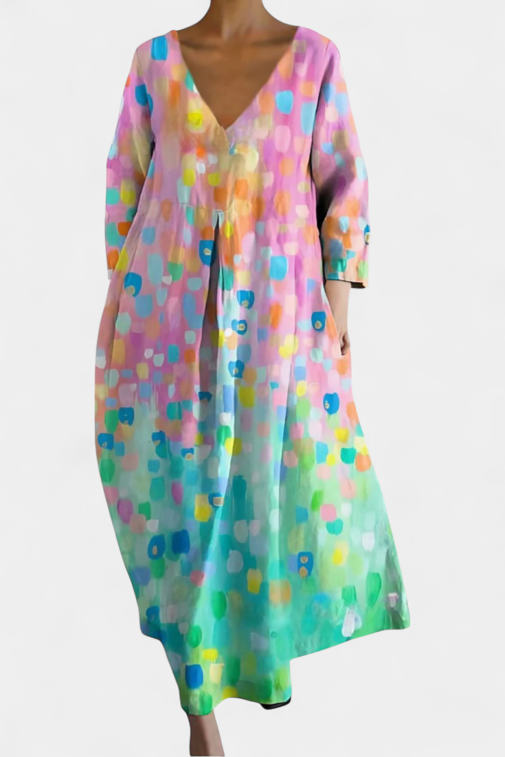 Joan | Comfortable V-neck Dress