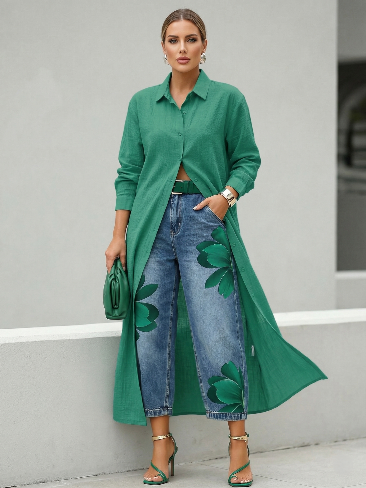 Sophia | Elegant Floral Wide-Leg Pants