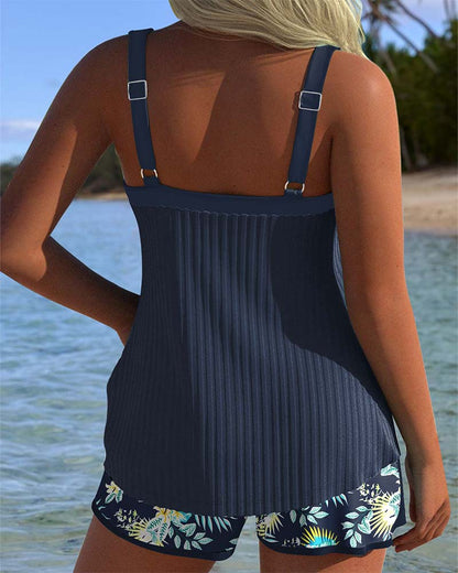 Béatrice | Striped Tankini That Skims