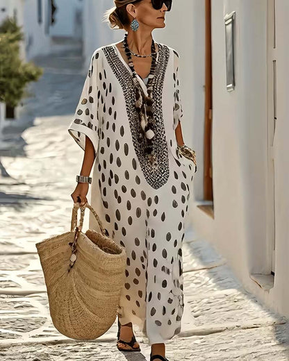 Dotty | The Effortless Resort V-Neck Dress