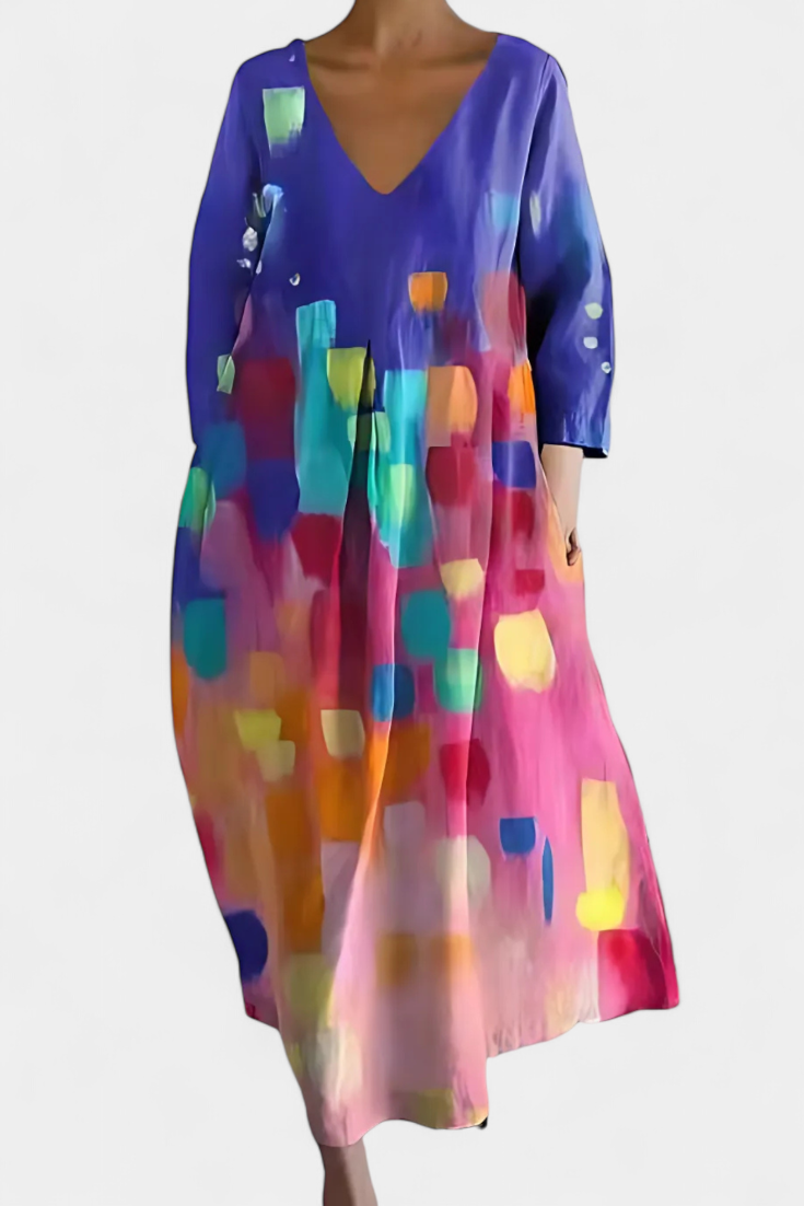 Joan | Comfortable V-neck Dress
